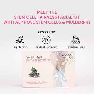 Stem cell infused fairness facial kit