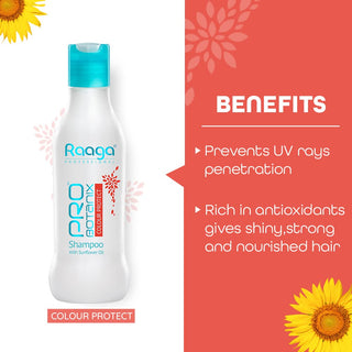 Raaga Professional Pro Botanix Colour Protect Shampoo with Sunflower Oil | Helps Protect and Retains Hair Color, Reduces Breakage | Suitable For Men and Women