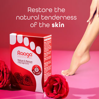 Raaga pedicure restores the skin