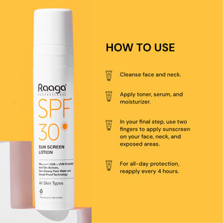 How to use Raaga Sunscreen