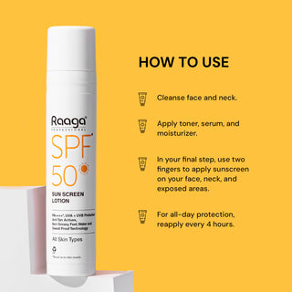 How to use Raaga Sunscreen